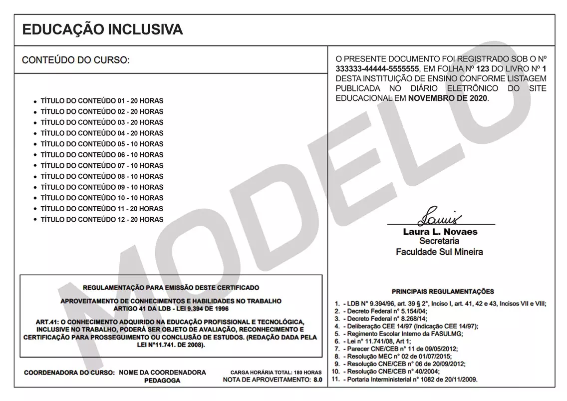 Curso Grátis Certificados - Certificado Fasul Educacional